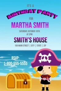 Birthday Pinterest Graphic template