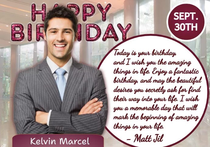 Birthday Template | PosterMyWall