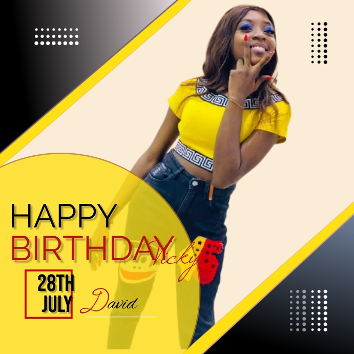 Birthday Instagram Post template