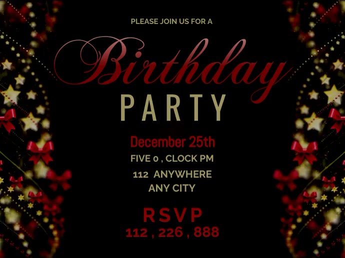 BIRTHDAY Template PosterMyWall