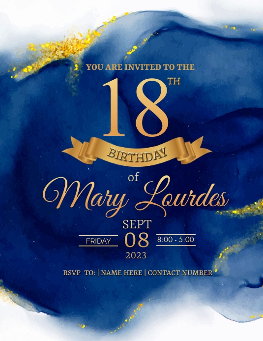 1.23K+ Free 18th Birthday Invitation Templates PosterMyWall