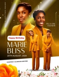 birthday Flyer (US Letter) template