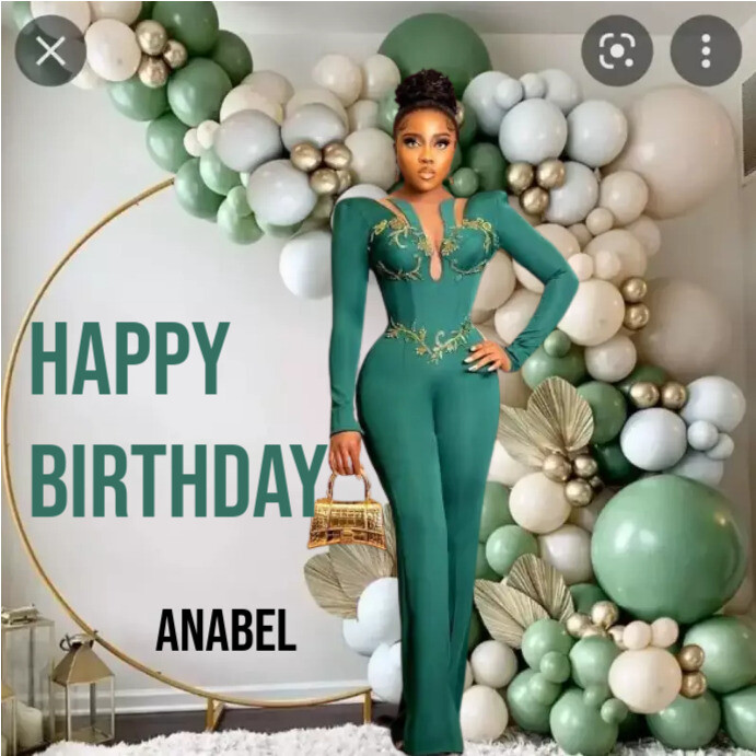 Birthday Quadrat (1:1) template