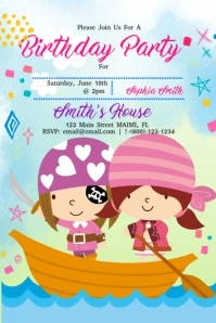 Birthday Pinterest Graphic template