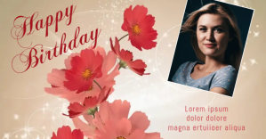 birthday Facebook Ad template