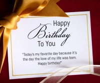 Birthday Medium Rectangle template