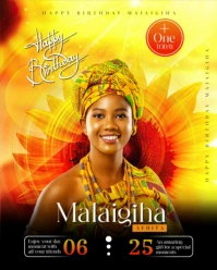 Birthday Instagram Portrait template