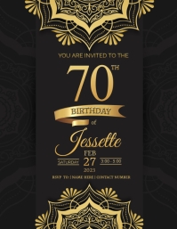 169+ Free Templates for '70th birthday' | PosterMyWall