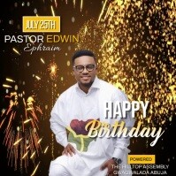 birthday Square (1:1) template