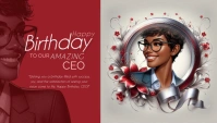 Birthday En-tête de blog template