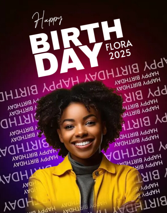 Birthday Plakkaat/Muurbord template