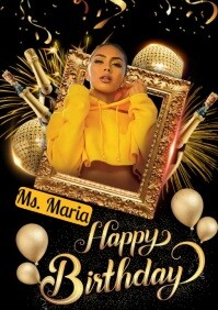 birthday A5 template