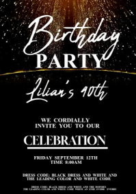 birthday A3 template