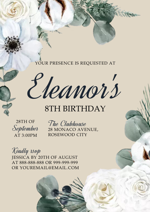 Birthday Template PosterMyWall Birthday Template PosterMyWall
