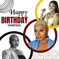 Birthday Square (1:1) template