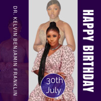 Birthday Square (1:1) template