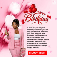 BIRTHDAY Сообщение Instagram template