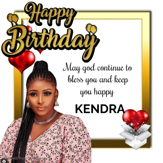 White Birthday Greeting Square Template | PosterMyWall