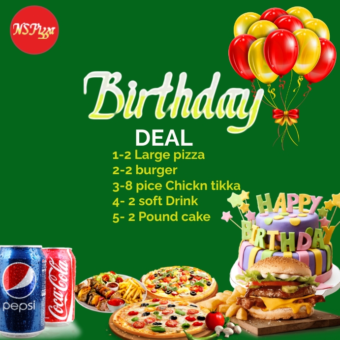 Birthday dinner deal Template PosterMyWall