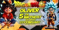 Birthday Dragon Ball Flyer auf Facebook geteiltes Bild template