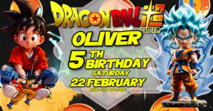Birthday Dragon Ball Flyer Facebook Gedeelde Prent template