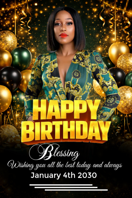 Birthday editable template | PosterMyWall