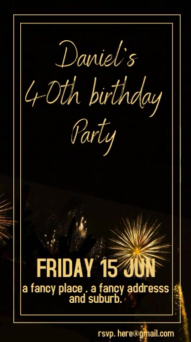 Modele Anniversaire Feu D Artifice Instagram Story Postermywall Modele Anniversaire Feu D Artifice Instagram Story Postermywall