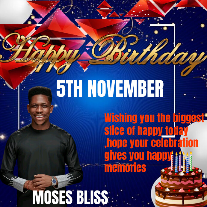 birthday flier Instagram Post template