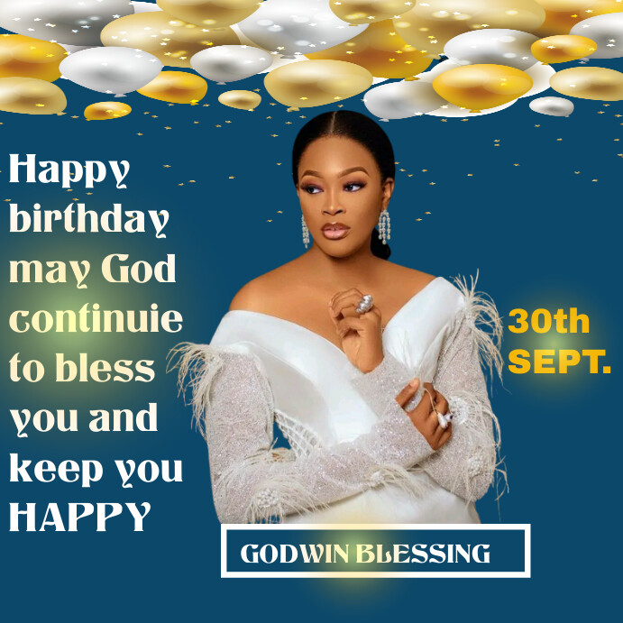birthday flier Instagram Post template