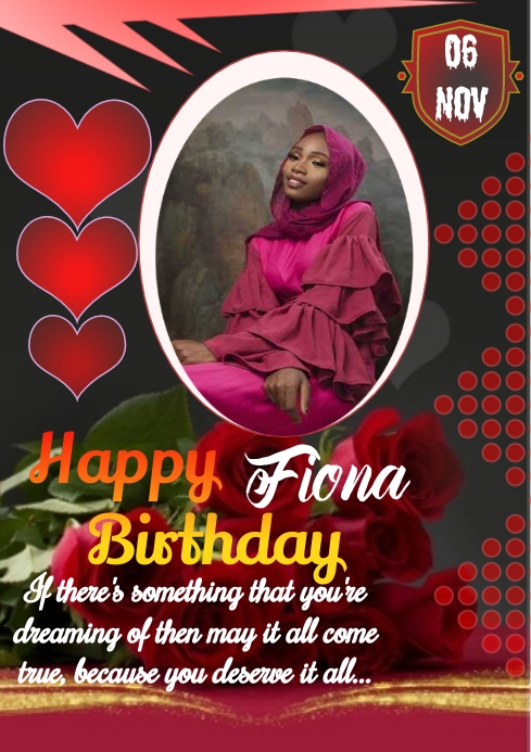 Birthday flyer (10) A4 template