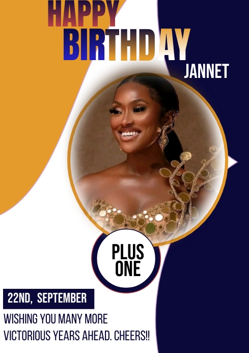 Birthday flyer (11) A4 template