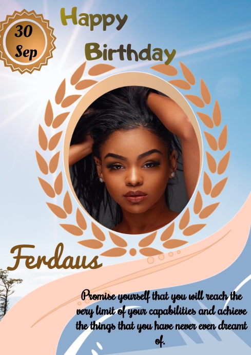Birthday flyer (13) A4 template