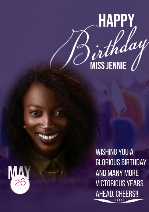 Birthday flyer (23) A4 template