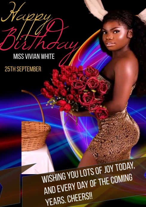 Birthday flyer (29) A4 template