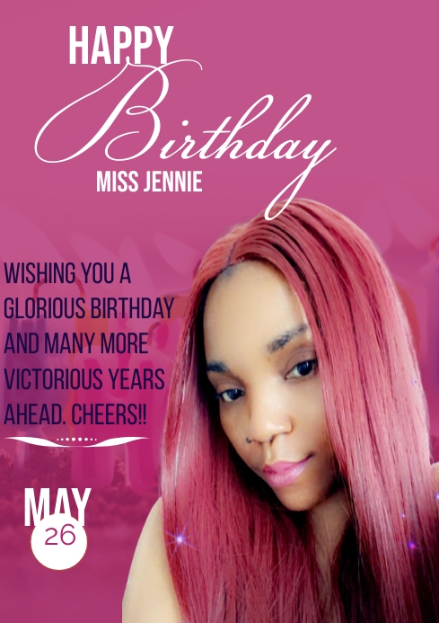 Birthday flyer (32) A4 template