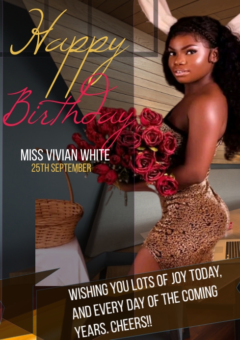 Birthday flyer (34) A4 template