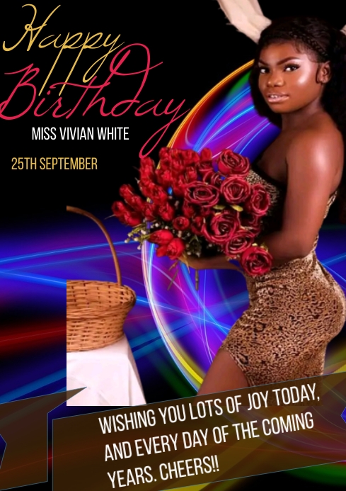 Birthday flyer (35) A4 template
