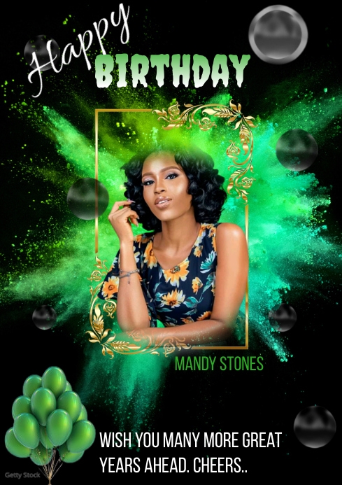 birthday flyer (38) A4 template
