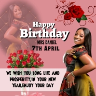 Birthday flyer (8) Instagram na Post template