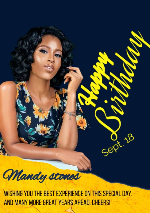 Birthday flyer (13) A4 template
