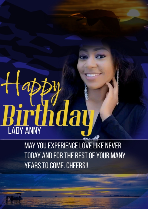 Birthday flyer (14) A4 template