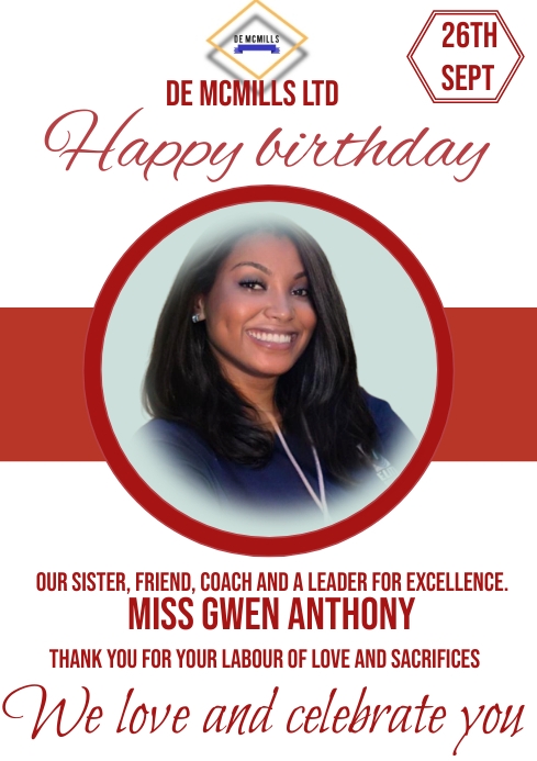 Birthday flyer (29) A4 template