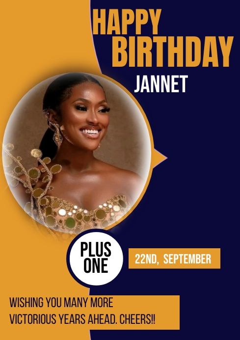 Birthday flyer (45) A4 template