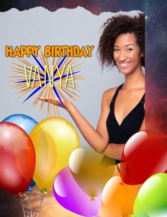 Birthday flyer (69) template