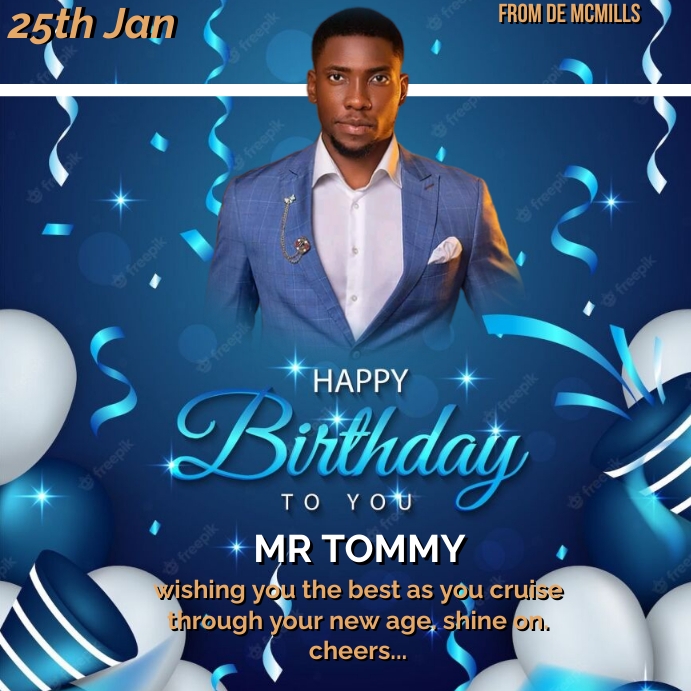 birthday flyer (8) Instagram Post template