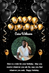 BIRTHDAY FLYER Poster template