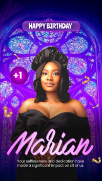 birthday flyer Instagram-Story template