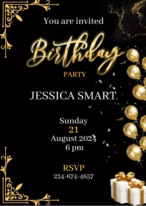 Birthday Flyer Template PosterMyWall Birthday Flyer Template PosterMyWall