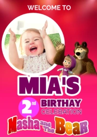 Birthday flyer A1 template