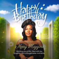 birthday flyer Iphosti le-Instagram template